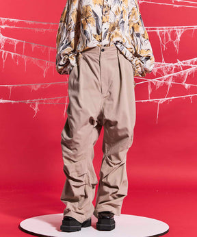 Prime-Wide Random Tucks Parachute Pants