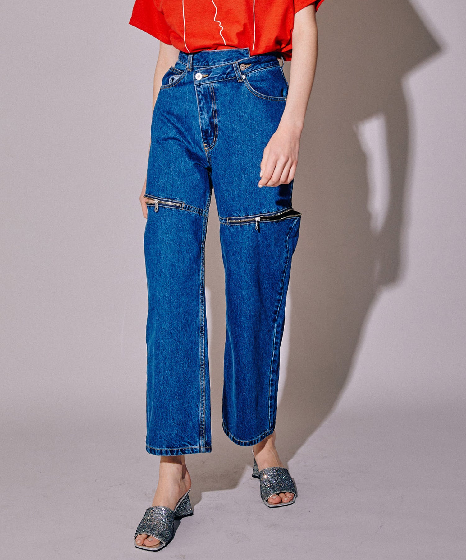 Side Slash Denim Pants