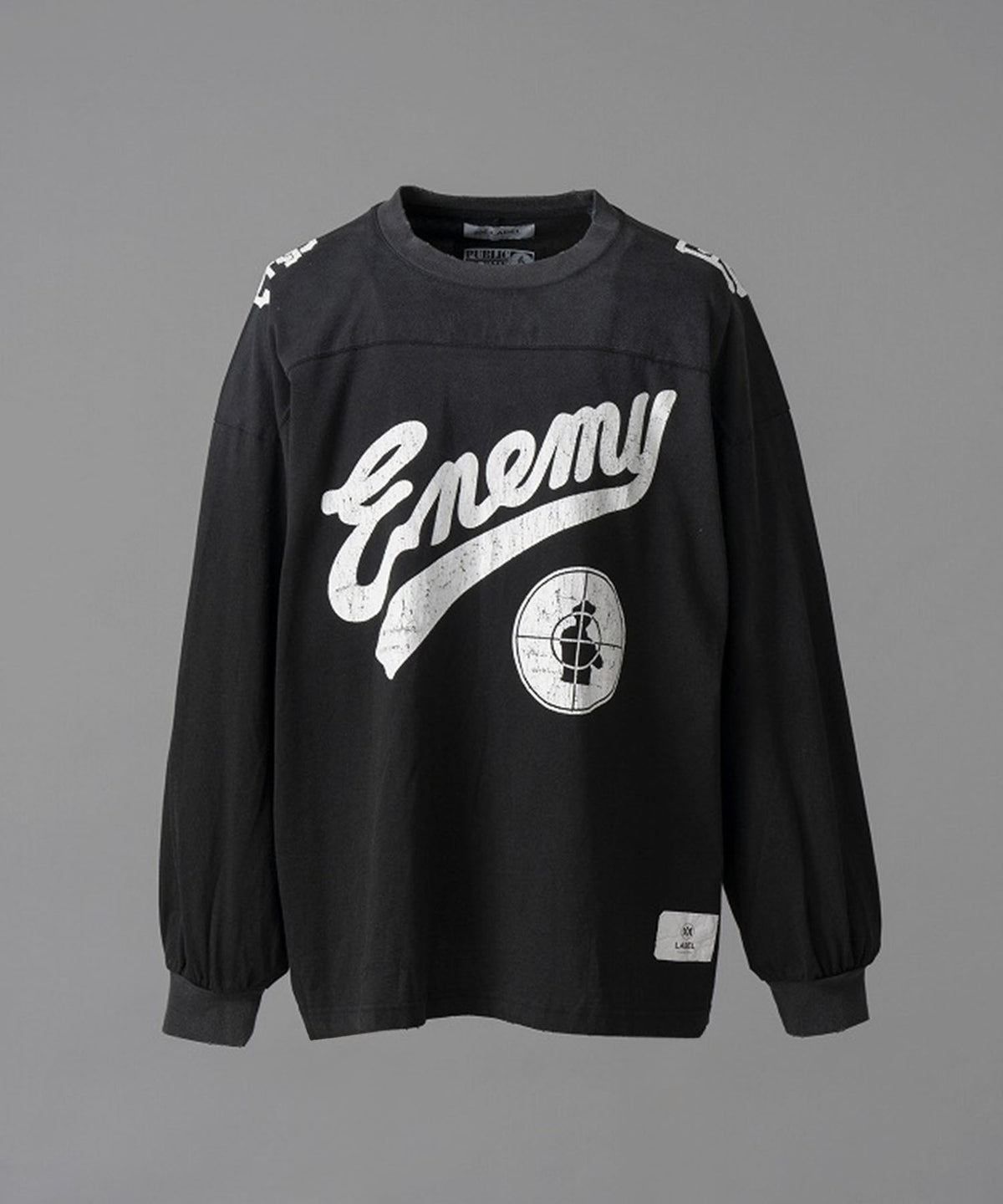 【MA_Label】「PUBLIC ENEMY」Prime-Over Crew Neck Long Sleeve T-Shirt