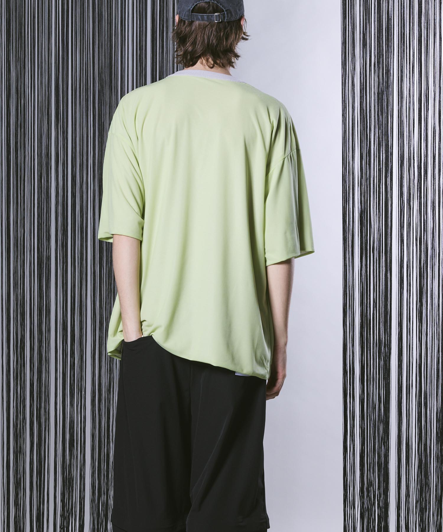 Prime-Over Reversible Crew Neck Knit T-Shirt