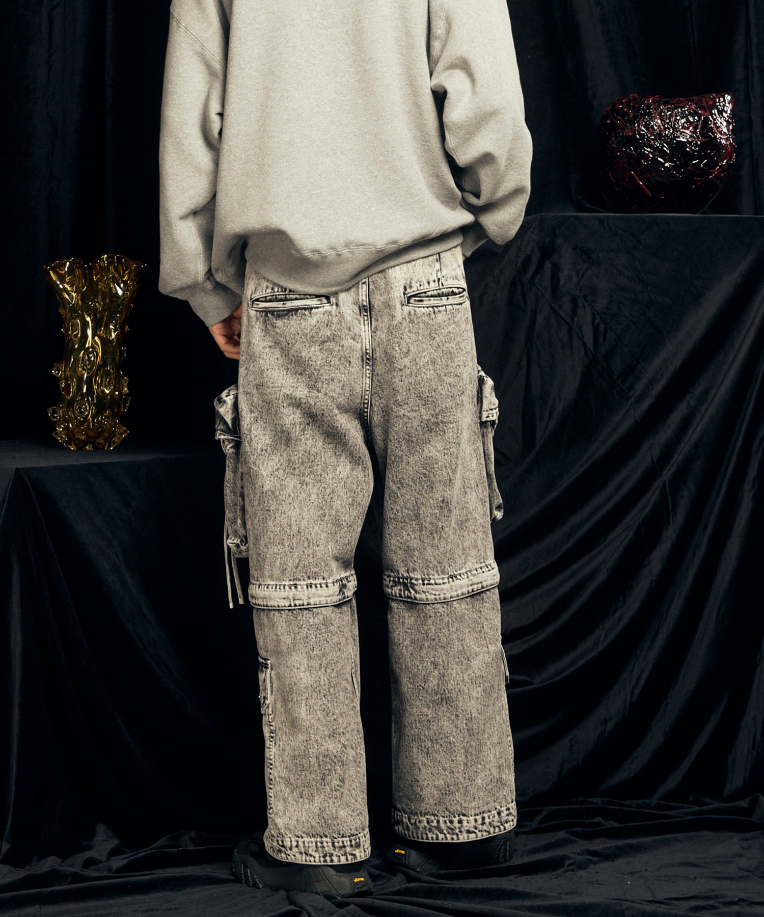 Big Pocket 2WAY Buggy Denim Cargo Pants