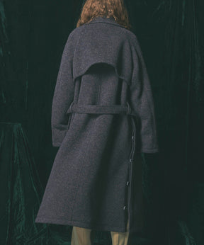 【Italian Dead Stock Fabric】Prime-Over Soutien Collar Coat