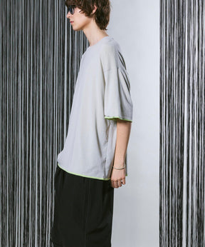 Prime-Over Reversible Crew Neck Knit T-Shirt