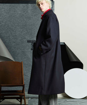 Super170s Prime-Over Melton Chesterfield Coat