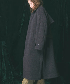 【Italian Dead Stock Fabric】Prime-Over Soutien Collar Coat