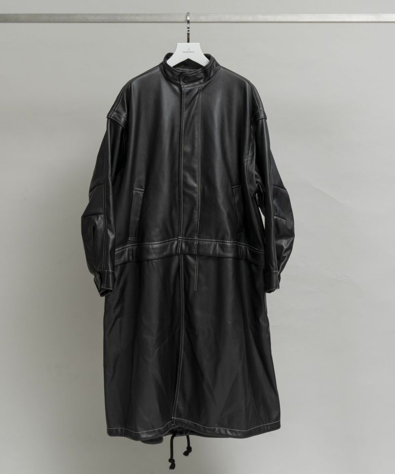 【SALE】Vegan Leather Mods Coat