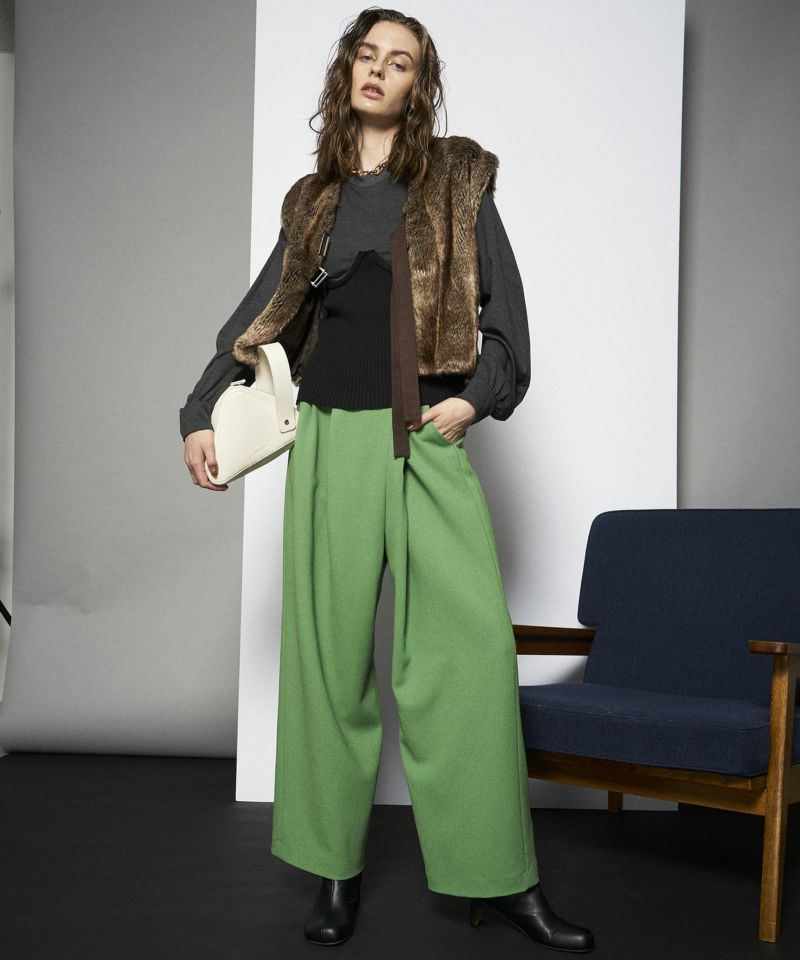 【SALE】Asymmetry Wide Pants