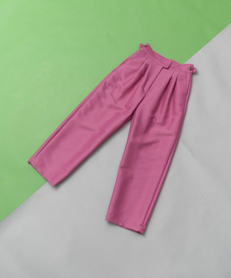 【SALE】T/W Two Tuck Wide Straight Tapered Pants