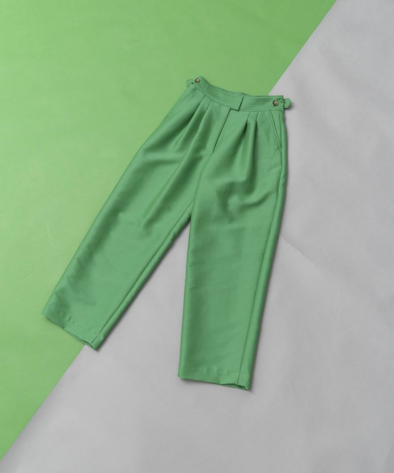 【SALE】T/W Two Tuck Wide Straight Tapered Pants