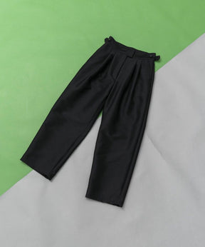 【SALE】T/W Two Tuck Wide Straight Tapered Pants