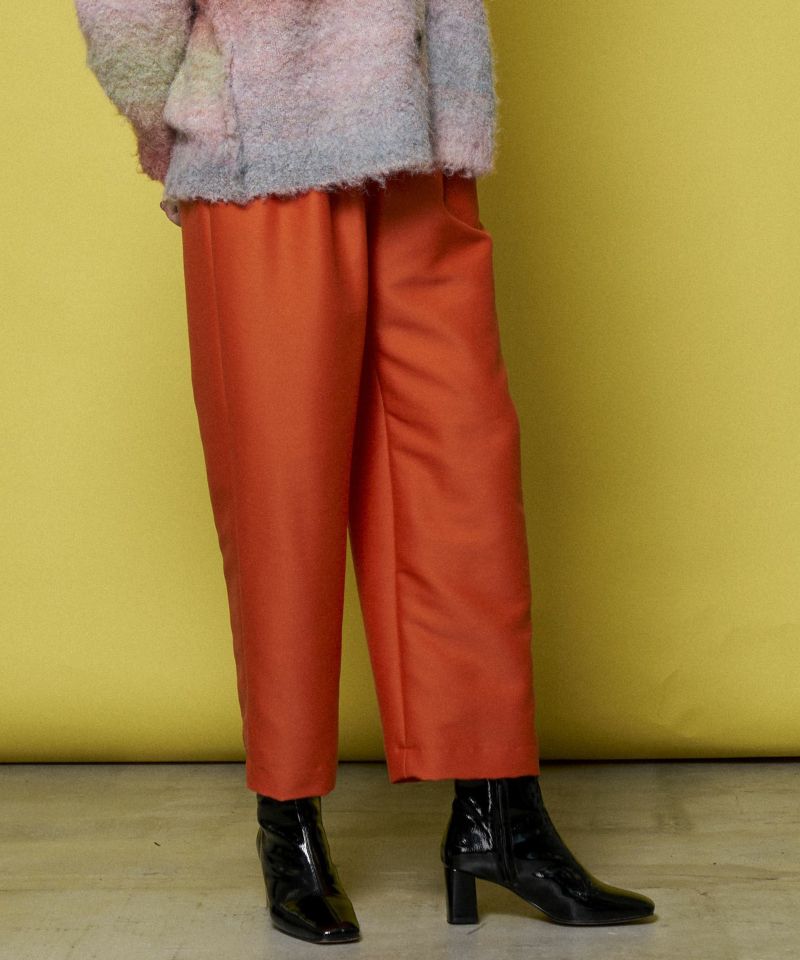 【SALE】T/W Two Tuck Wide Straight Tapered Pants