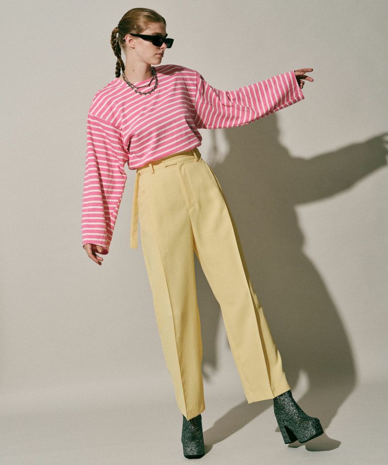 【SALE】Color Wide tapered Pants