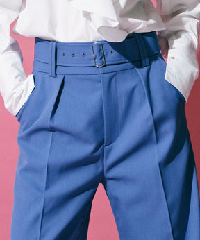 【SALE】Belted Yoke Wide Pants