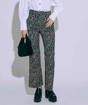 【SALE】Jacquard Flare Pants