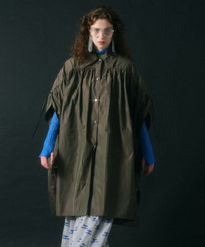 【SALE】2way Chambray Taffeta Coat