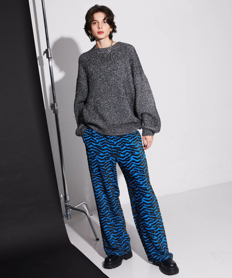 【SALE】Zebra Jacquard Pants