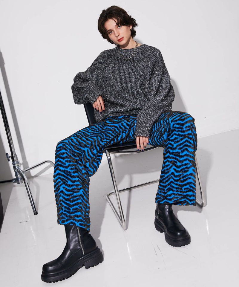 【SALE】Zebra Jacquard Pants