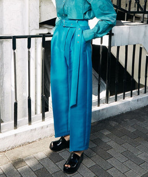 【SALE】Silky Double Cross Cocoon Pants