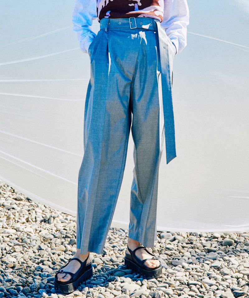 【SALE】Silky Double Cross Cocoon Pants