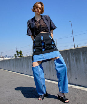 【SALE】Momo Slit Denim Pants