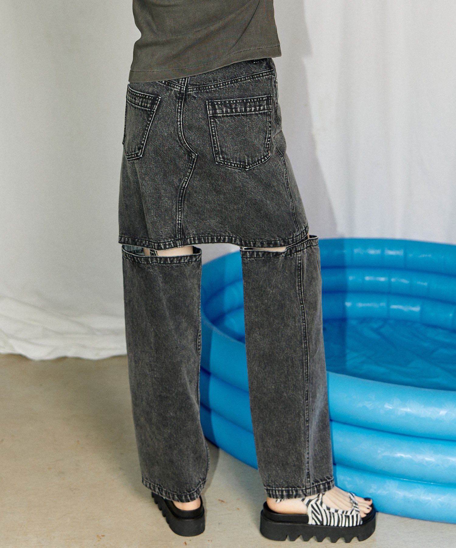 【SALE】Momo Slit Denim Pants