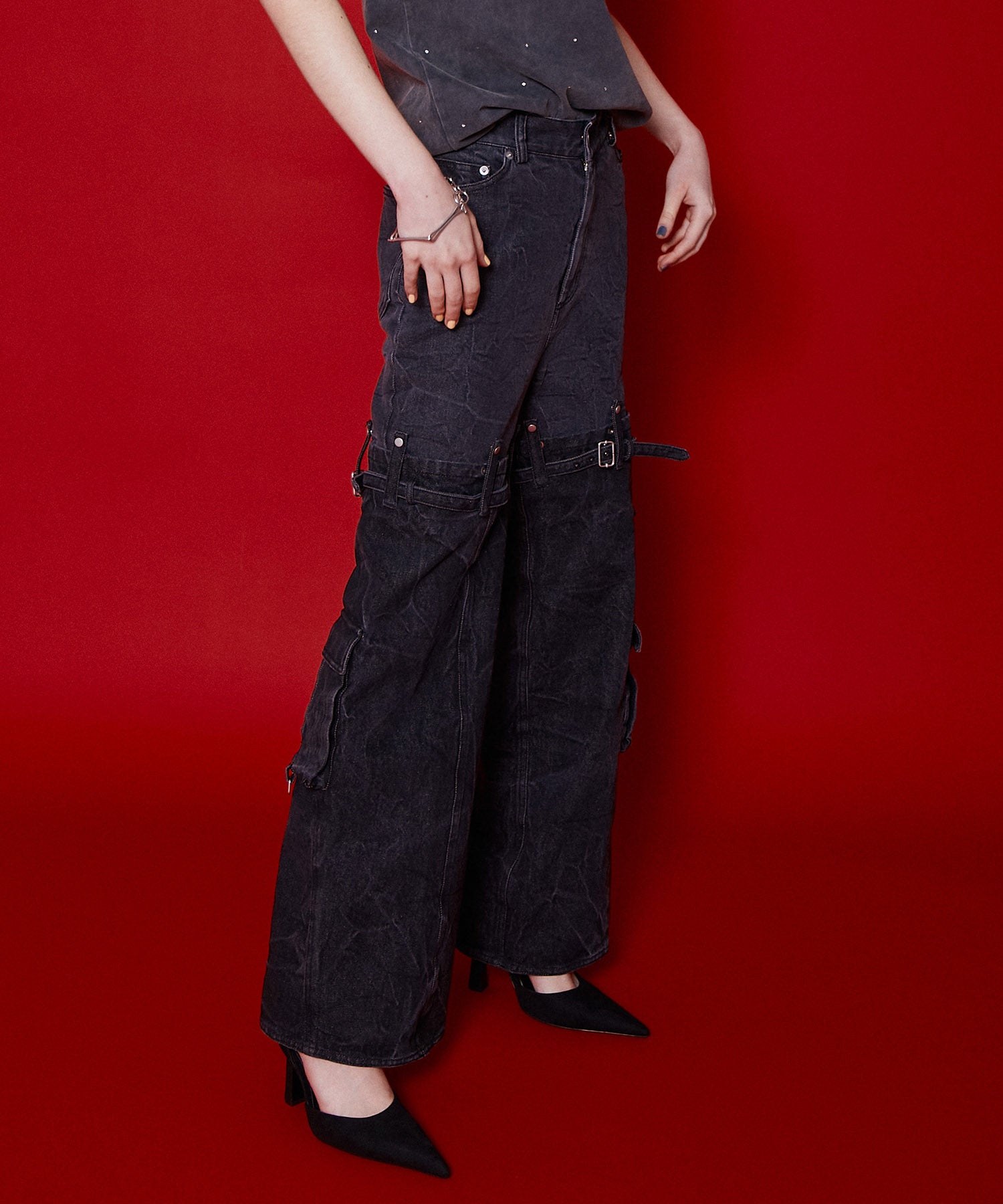 【SALE】Cargo Denim Pants