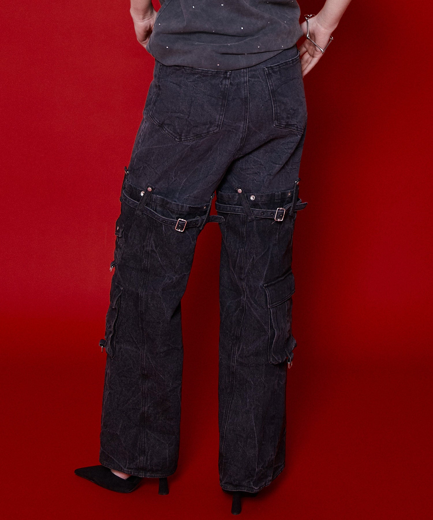 【SALE】Cargo Denim Pants