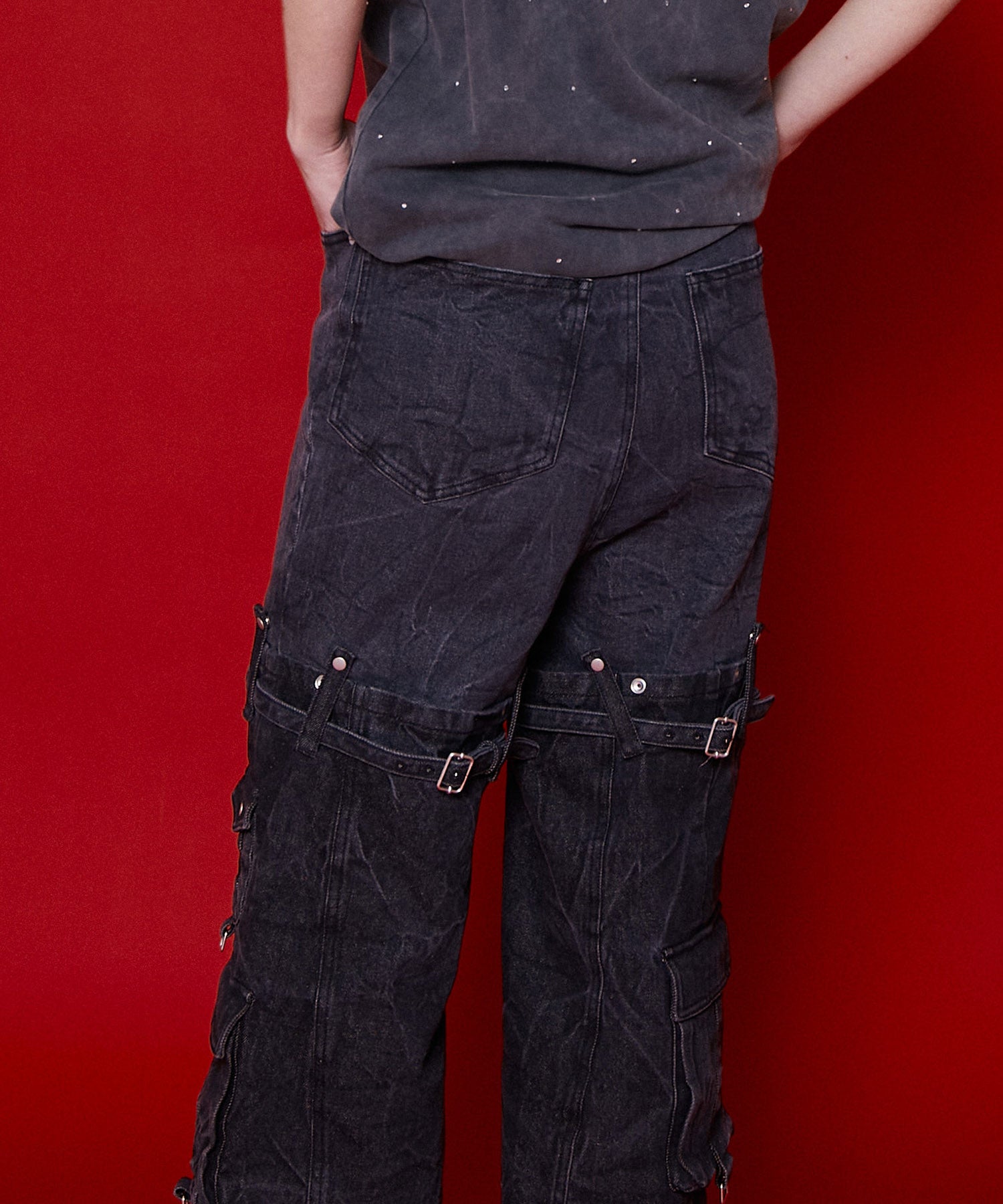 【SALE】Cargo Denim Pants