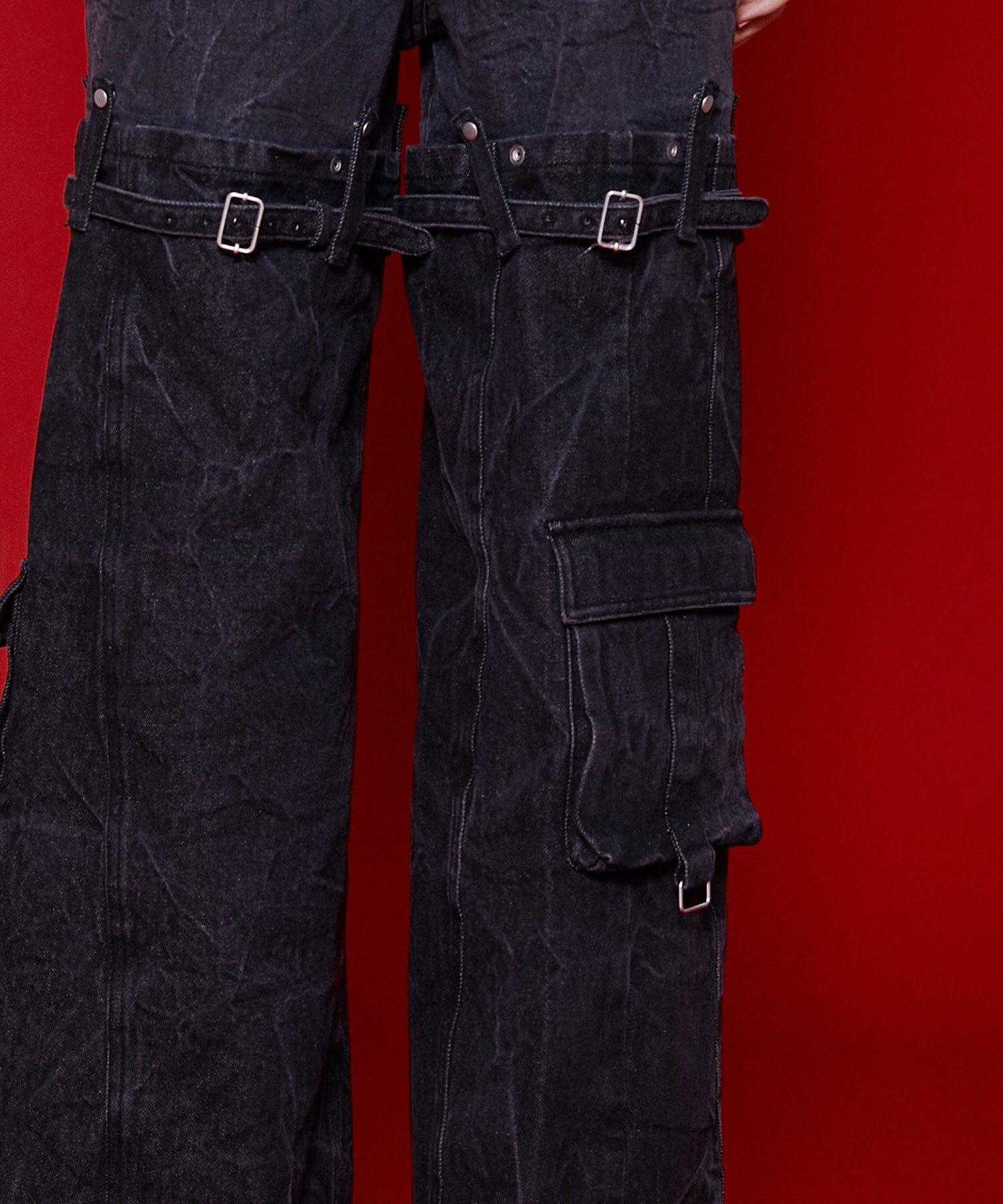 【SALE】Cargo Denim Pants