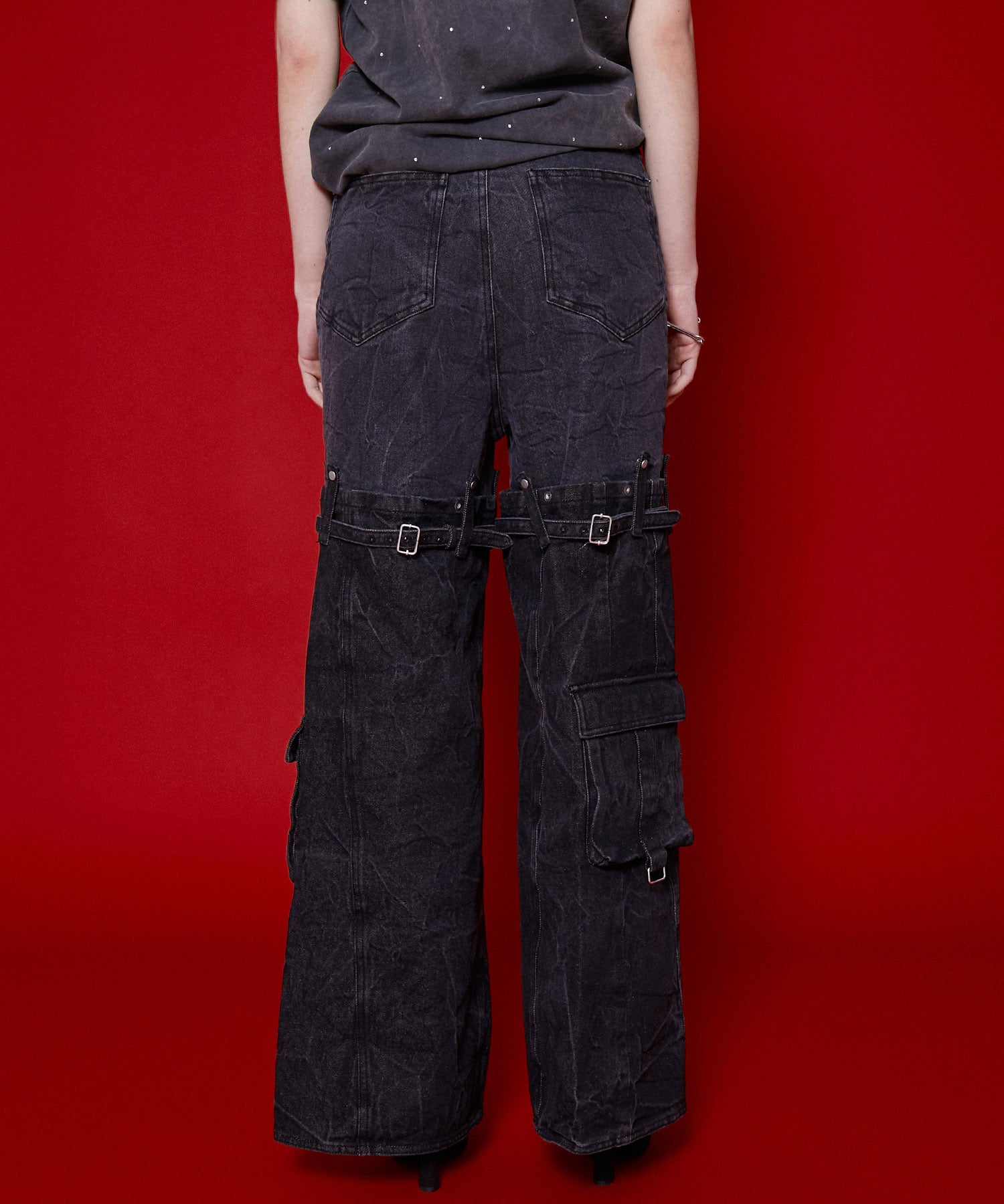 【SALE】Cargo Denim Pants