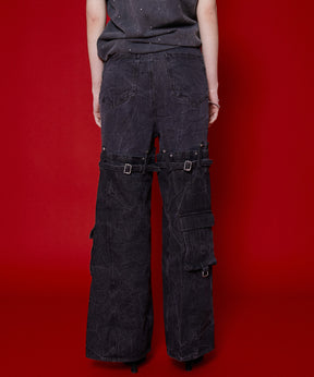 【SALE】Cargo Denim Pants