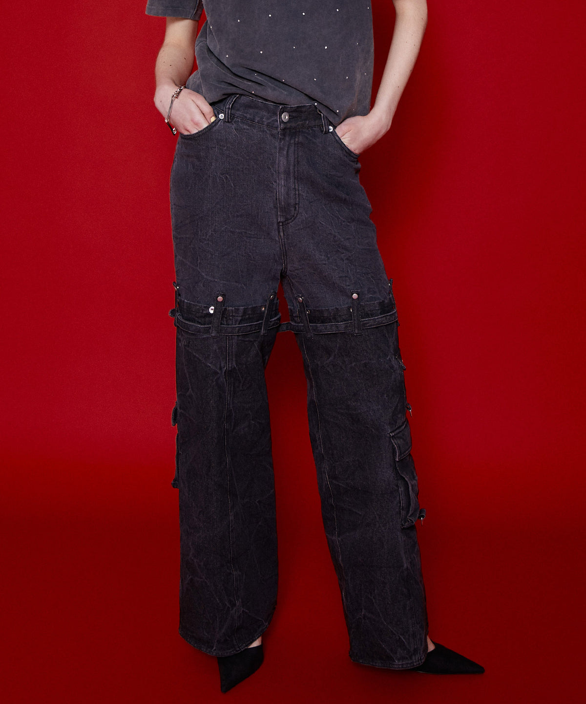 【SALE】Cargo Denim Pants