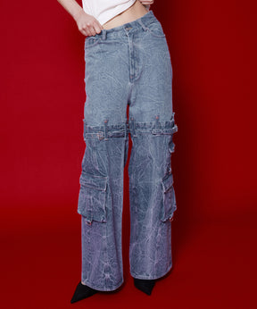 【SALE】Cargo Denim Pants