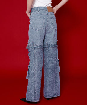 【SALE】Cargo Denim Pants