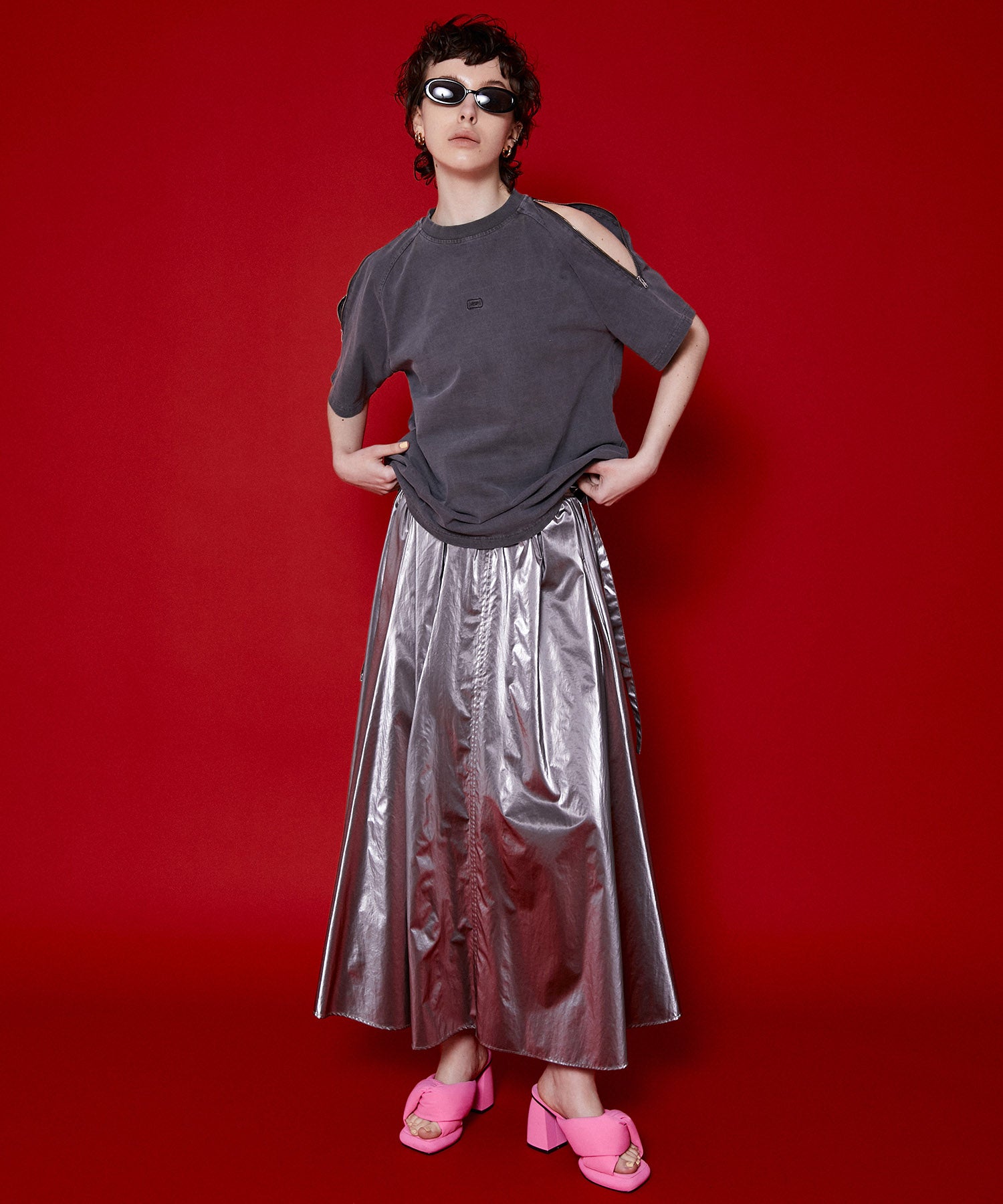 【SALE】Gather Flare Skirt