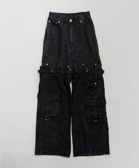 【SALE】Cargo Denim Pants