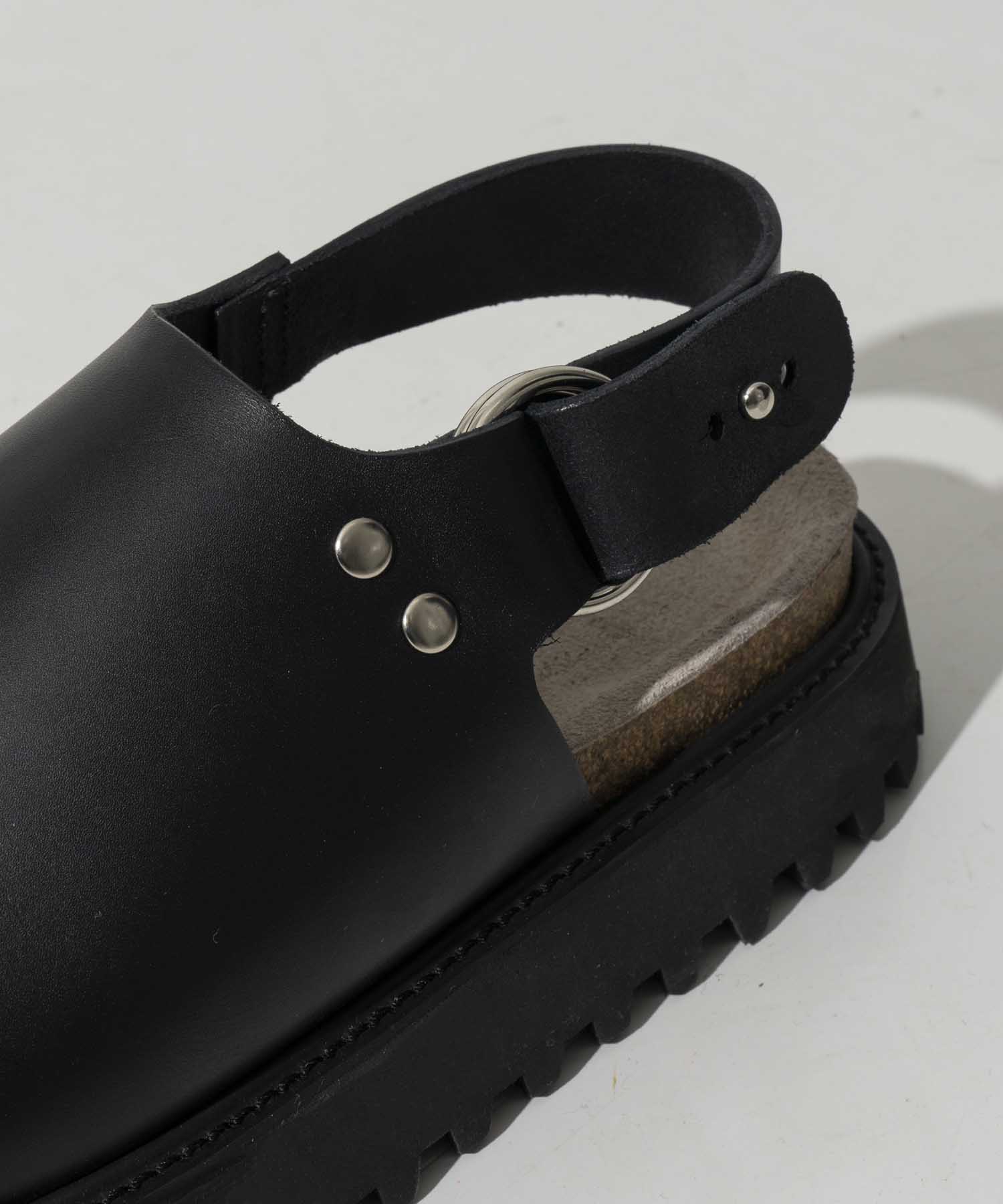 【SPECIAL SHOES FACTORY COLLABORATION】Italian Vibram Sole Heel Strap Sandal Made In TOKYO