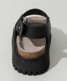 【SPECIAL SHOES FACTORY COLLABORATION】Italian Vibram Sole Heel Strap Sandal Made In TOKYO