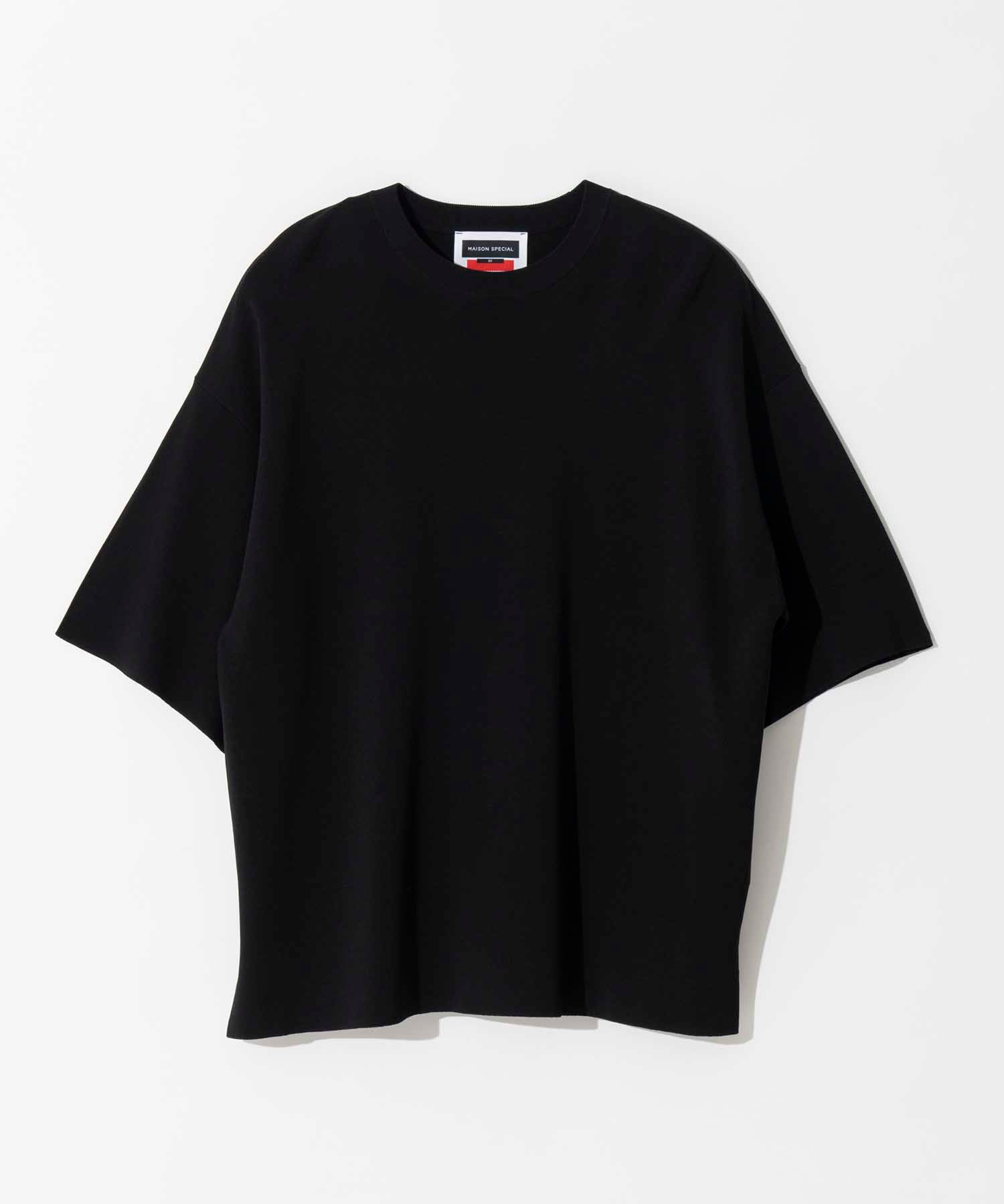 【SALE】16G Prime-Over Crew Neck Milano Rib Knit T-Shirt