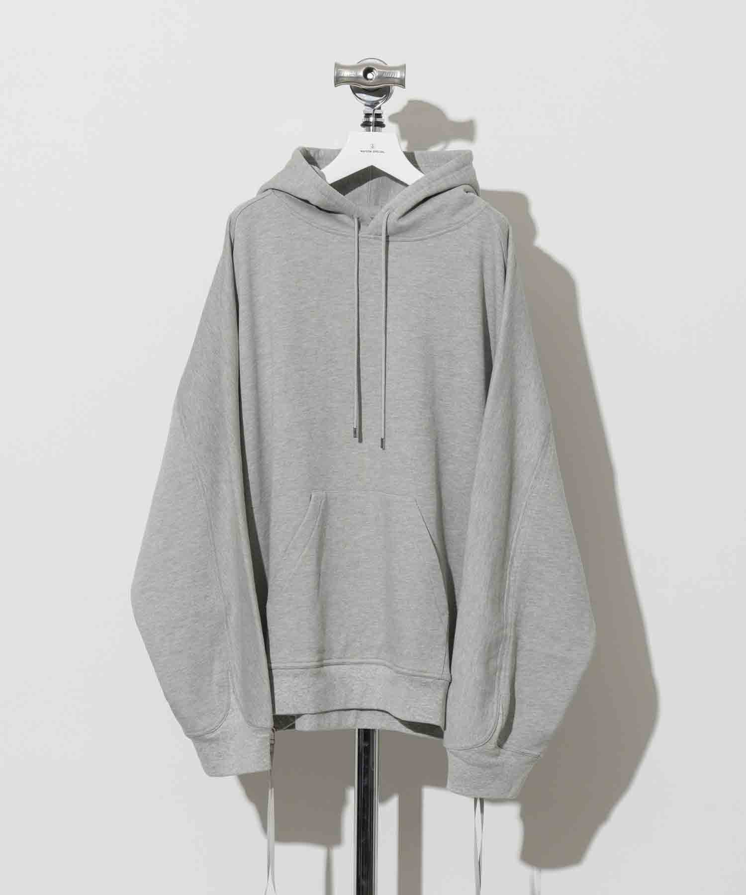 Heavy-Weight Sweat Prime-Over Side Zip Pullover Hoodie