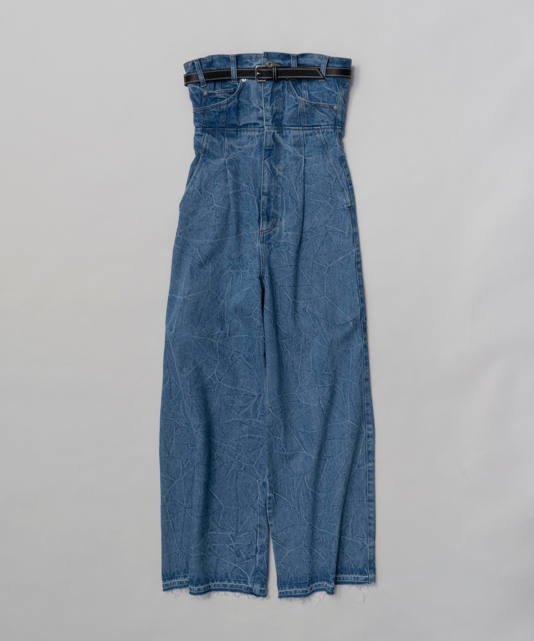 【SALE】Denim Bare All In One