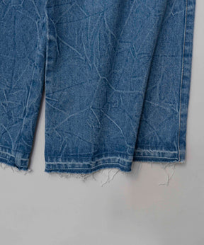 【SALE】Denim Bare All In One