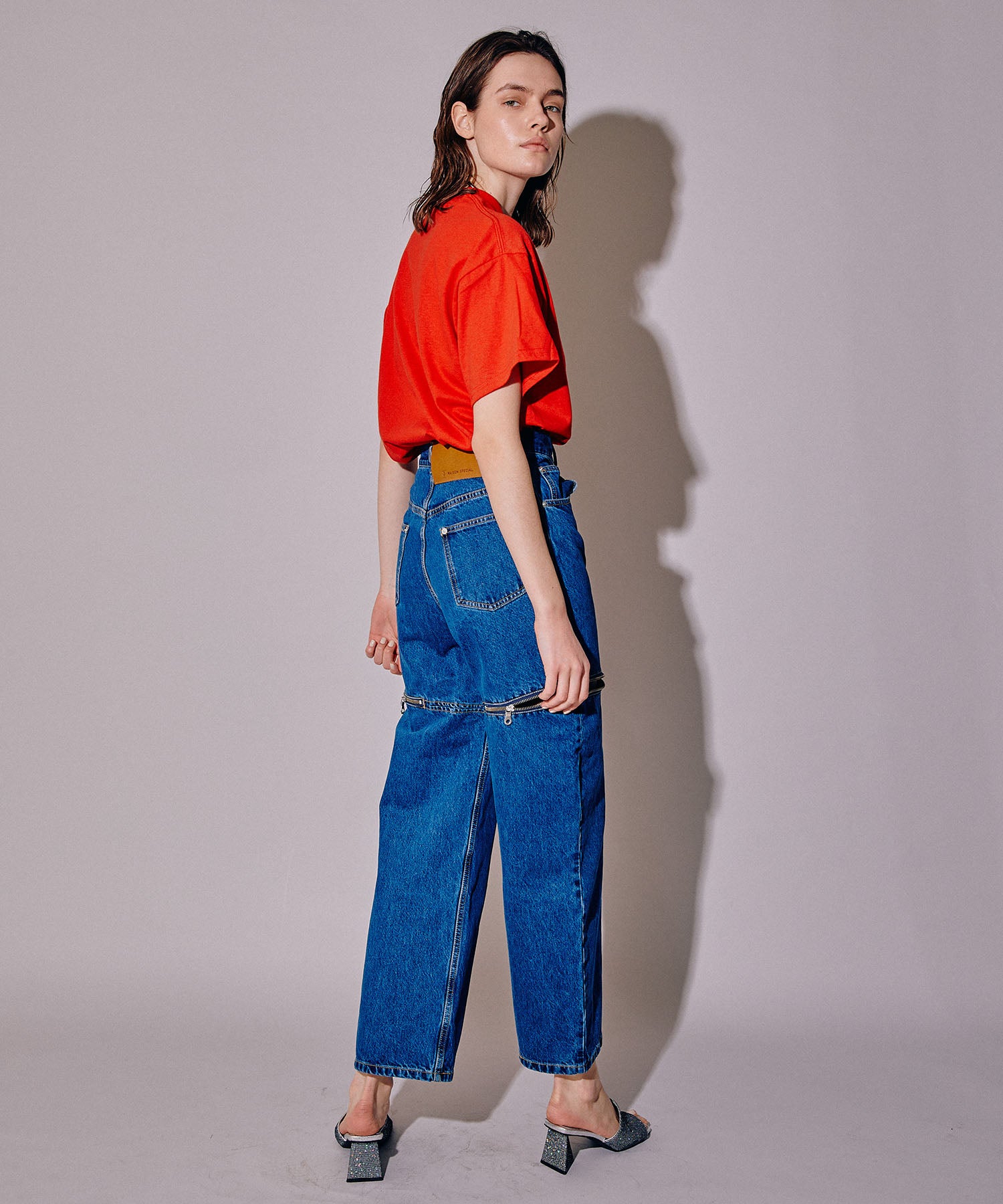 Side Slash Denim Pants