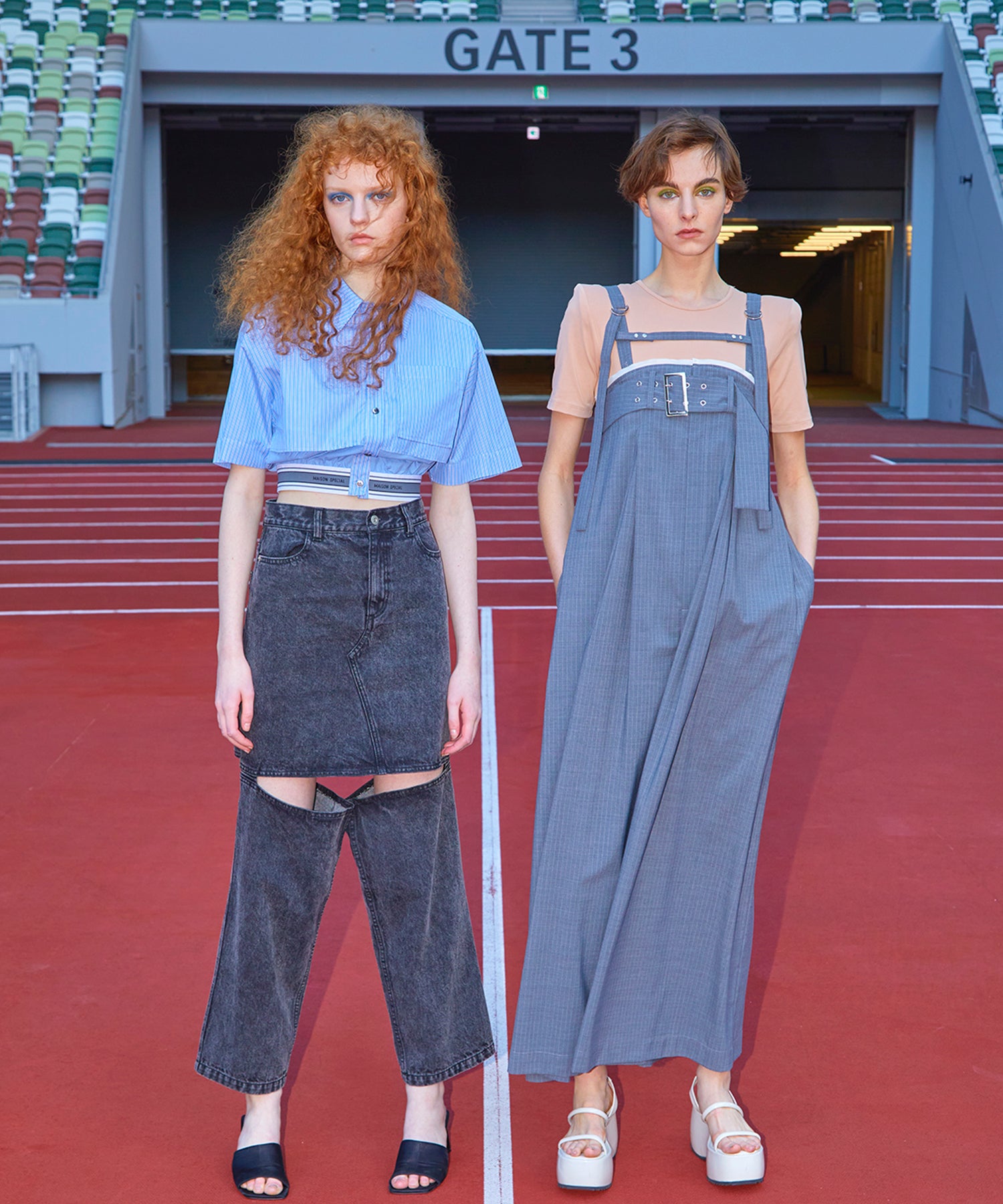 【SALE】Momo Slit Denim Pants